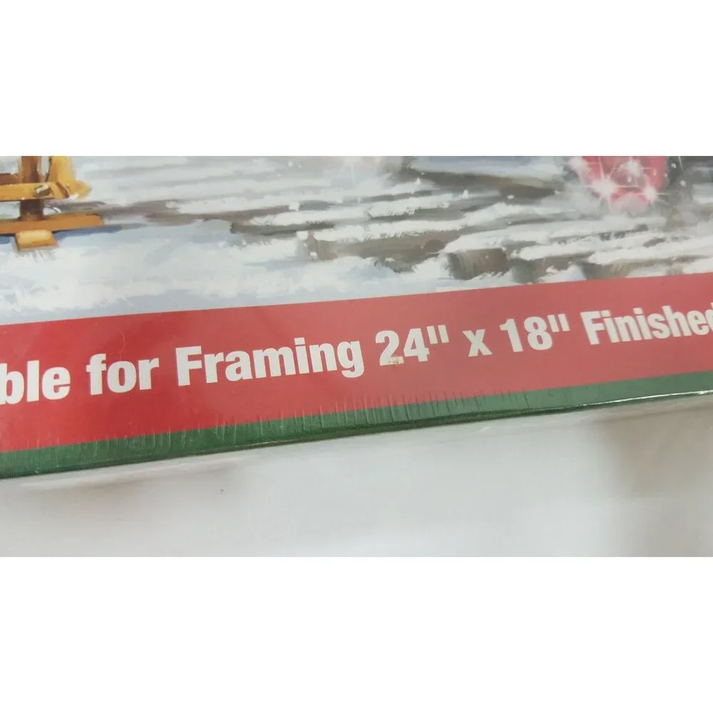 Heritage Puzzles 550 Pc Jigsaw Ribbons And Bows & Loading Up Santa Express II